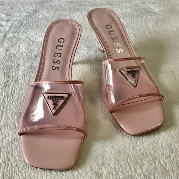 GUESS Lusie Heeled Sandal~Light Pink~Size 91/2 - Picture 6 of 10